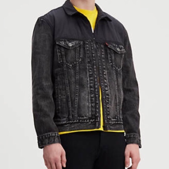 levis mockneck trucker jacket